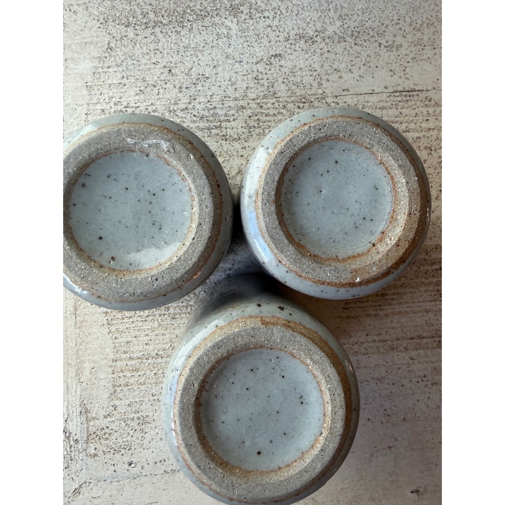Vintage Mid Century Otagiri Original Speckled Stoneware, Daisy Floral cups - Picture 4 of 5